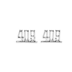 Trim Parts - Trim Parts 2426 1965 Full-Size Chevrolet Front Fender Emblem "409" PAIR - Image 1