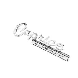 Trim Parts - Trim Parts 2571 1966 Caprice & Wagon Rear Emblem "Caprice By Chevrolet" EACH - Image 2