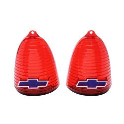 Trim Parts - Trim Parts A1020B Red Taillight Lens for 55 Chevy Full Size Cars - Image 1