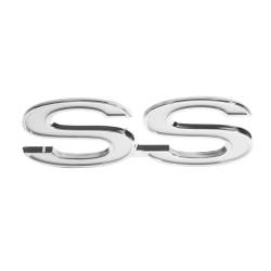 Trim Parts - Trim Parts 3100 73-74 Chevelle Front Fender Emblem "SS" White EACH - Image 1