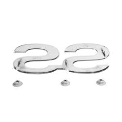 Trim Parts - Trim Parts 3100 73-74 Chevelle Front Fender Emblem "SS" White EACH - Image 3