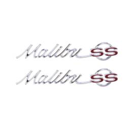 Trim Parts - Trim Parts 4210 1965 Chevelle Rear Quarter Emblem "Malibu SS" PAIR - Image 1