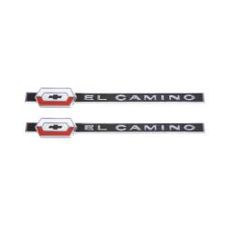 Trim Parts - Trim Parts 4815 1964 El Camino Rear Quarter Emblem "El Camino" PAIR - Image 1