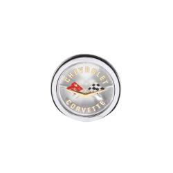 Trim Parts - Trim Parts 5087 1958-60 Corvette Front & 1958-61 Gold Rear Emblem Assembly EACH - Image 1