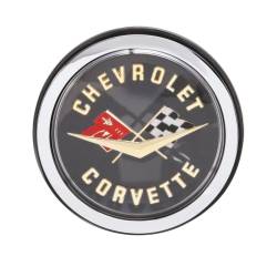 Trim Parts - Trim Parts 5087A Gold Rear Emblem Assembly Each for 62 Corvette - Image 1