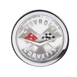 Trim Parts - Trim Parts 5087S 1958-60 Corvette Front & 1958-61 Rear Emblem Assembly EACH - Image 1