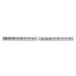 Trim Parts - Trim Parts 5154 1961 Corvette Front Fender Emblem "Corvette" PAIR - Image 1
