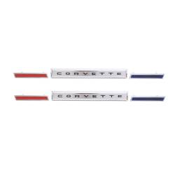 Trim Parts - Trim Parts 5154A 1961 Front Fender Emblem Kit "Corvette" 6Pcs - Image 1