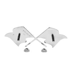 Trim Parts - Trim Parts 5155 1958-60 Corvette Front Fender X-Flag Emblem PAIR - Image 3