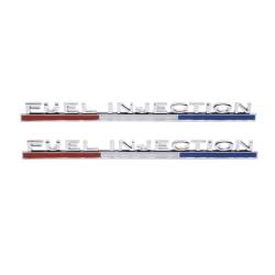 Trim Parts - Trim Parts 5158 1963-64 Corvette Front Fender Emblem "Fuel Injection" PAIR - Image 1