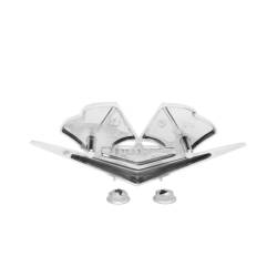 Trim Parts - Trim Parts 5218A 1963 Late-66 Corvette Front Fender X-Flag Emblem Special PAIR - Image 3