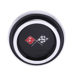 Trim Parts - Trim Parts 5953A 68-74 Corvette Finned Wheel Cover Emblem Assembly EACH - Image 1
