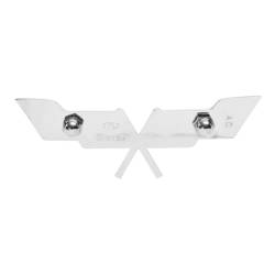 Trim Parts - Trim Parts 5963 1977 Corvette Gas Lid X-Flag Emblem EACH - Image 3