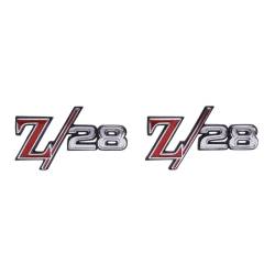Trim Parts - Trim Parts 6759 1969 Camaro Front Fender Emblem "Z-28" PAIR - Image 1