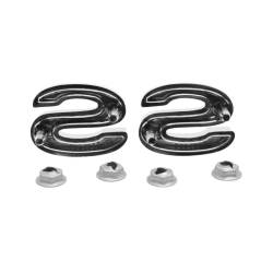Trim Parts - Trim Parts 6811 1969-72 Camaro Front Fender Emblem "SS" Black PAIR - Image 3
