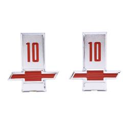 Trim Parts - Trim Parts 9275 1963 Chevy/GMC Truck Front Fender Emblem "10" PAIR - Image 1