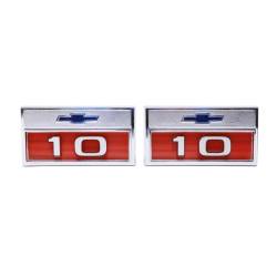 Trim Parts - Trim Parts 9375 1966 Chevy/GMC Truck Front Fender Emblem "10" PAIR - Image 1