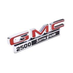Trim Parts - Trim Parts 9834 71-72 GMC Truck Front Fender Emblem "GMC 2500 Sierra Grande" PR - Image 2