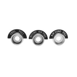 Trim Parts - Trim Parts 9330 1963-66 Chevy/GMC Truck Air Conditioning Control Bezels SET - Image 1