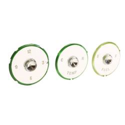 Trim Parts - Trim Parts 2099 1961-62 Full-Size Chevrolet Instrument Lens Set Wesclox 4Pc - Image 2