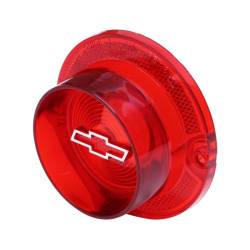 Trim Parts - Trim Parts A2250B 1963 Full-Size Chevrolet Red Tail Light Lens w/Red Bowtie EACH - Image 2