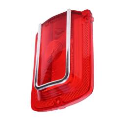 Trim Parts - Trim Parts A4205 1965 Chevelle Red Tail Light Lens w/Chrome Trim PAIR - Image 2
