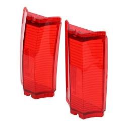 Trim Parts - Trim Parts A4835 1965 Chevelle Wagon/El Camino Red Outer Tail Light Lens PAIR - Image 2