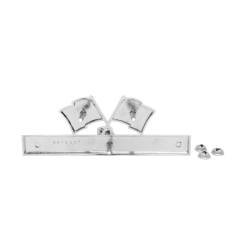 Trim Parts - Trim Parts 5219A 1965 Corvette Front Fender Emblem "396 Turbo Jet" Orange Red PR - Image 3