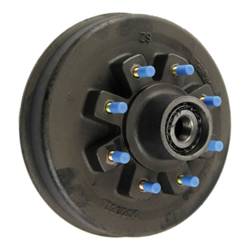 CURT - CURT 353325 Threaded Brake Hub 16000-lb 8x275mm 17.5" Wheels M22 Studs Oil - Image 1