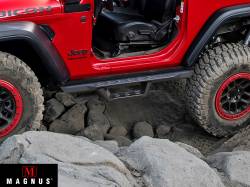 APS - APS RS Style Drop Step Nerf Bars Black for 07-18 Wrangler JK 2DR WB10RAJ6B - Image 1