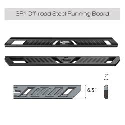 APS - APS A-Series Running Boards Black 07-18 Silverado/Sierra Crew WB03AJG1M - Image 5