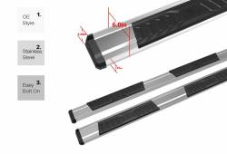 APS - APS S-Series Running Boards Polish 07-18 Silverado/Sierra Double WB03SAI5S - Image 3