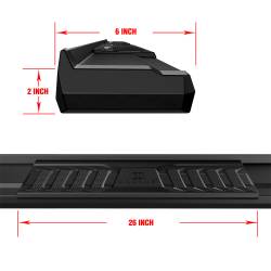 APS - APS S-Series Running Boards Black 15-25 F150/Super Duty Reg WB06SAH9B - Image 4