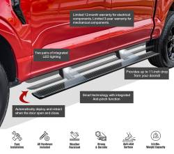 APS - APS PB03WAG1B W-Series Power Running Boards Black for Silverado/Sierra Crew - Image 5