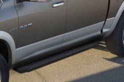 APS - APS T-Series Running Boards Black for 09-18 RAM 1500 Quad WB04TAG9B - Image 1