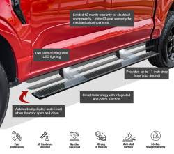 APS - APS W-Series Power Running Boards Black F150/Super Duty Crew PB06WAF4B - Image 5
