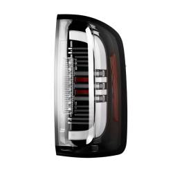 Winjet - Winjet CTWJ-0712-GBC-SQ Gloss Black/Clear LED Taillights for 15-22 Chevy - Image 2