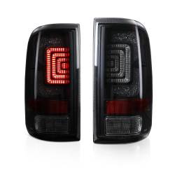 Winjet - Winjet CTRNG0758-BC-SQ Black/Clear LED Taillights Sequential for 04-08 Ford F150 - Image 1