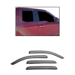 Black Horse Off Road - Black Horse 14-94157 Rain Guard/Deflectors Ford Super Duty Super Cab Smoke 4Pc - Image 1