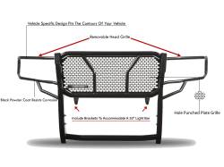 Black Horse Off Road - Black Horse RU-FOF109-B Black HD Guard w/LED's for 09-14 Ford F150 - Image 2