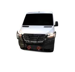 Black Horse Off Road - Black Horse RU-DOSP07-B-PLR Black HD Guard w/LED for Dodge Mercedes Sprinter - Image 2