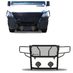 Black Horse Off Road - Black Horse RU-DOSP19-B-PLB HD Grille Guard w/7.0" LED for 19-25 Dodge Sprinter - Image 1