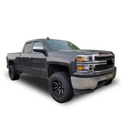 Black Horse Off Road - Black Horse 14-CHSLCC-14 Rain Guard/Deflectors 14-18 Silverado/Sierra Crew 4Pc - Image 2