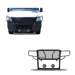 Black Horse Off Road - Black Horse RU-DOSP19-B-PLFB HD Grille Guard w/5.3" LED for 19-25 Dodge Sprinter - Image 1