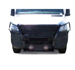 Black Horse Off Road - Black Horse RU-DOSP19-B-PLFR HD Grille Guard w/5.3" LED for 19-25 Dodge Sprinter - Image 2