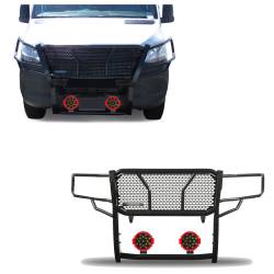 Black Horse Off Road - Black Horse RU-DOSP19-B-PLR Black HD Guard w/LED for 19-25 Sprinter - Image 1