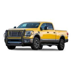 Black Horse Off Road - Black Horse RU-NIXD16-B Black Rugged-HD Grille Guard for 17-24 Nissan Titan XD - Image 2
