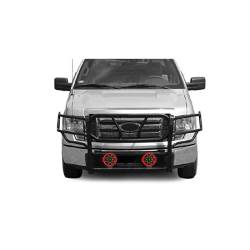 Black Horse Off Road - Black Horse RU-FOF109-B-PLR Rugged-HD Grille Guard w/7" LED for 09-14 Ford F150 - Image 2