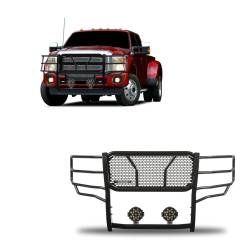 Black Horse Off Road - Black Horse RU-FOF211-B-PLB HD Grille Guard w/7.0" LED F250/F350/F450/F550 SD - Image 1