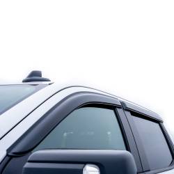 Black Horse Off Road - Black Horse 140440 Rain Guard/Deflectors 19-24 Silverado/Sierra Crew Smoke 4Pc - Image 2